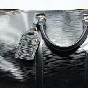 Louis Vuitton Black Epi Leather Keepall 55 Travel Bag. Pre Owned, Great Conditio